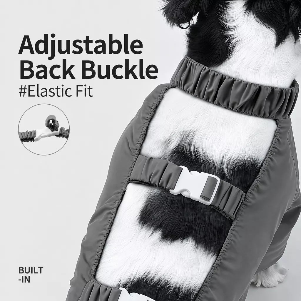Four-Leg Rain Jacket for Medium to Large Dogs