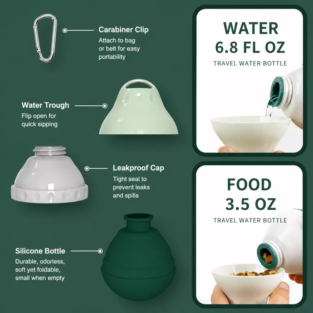 Portable Pet Water Bottle with Drinking Cup