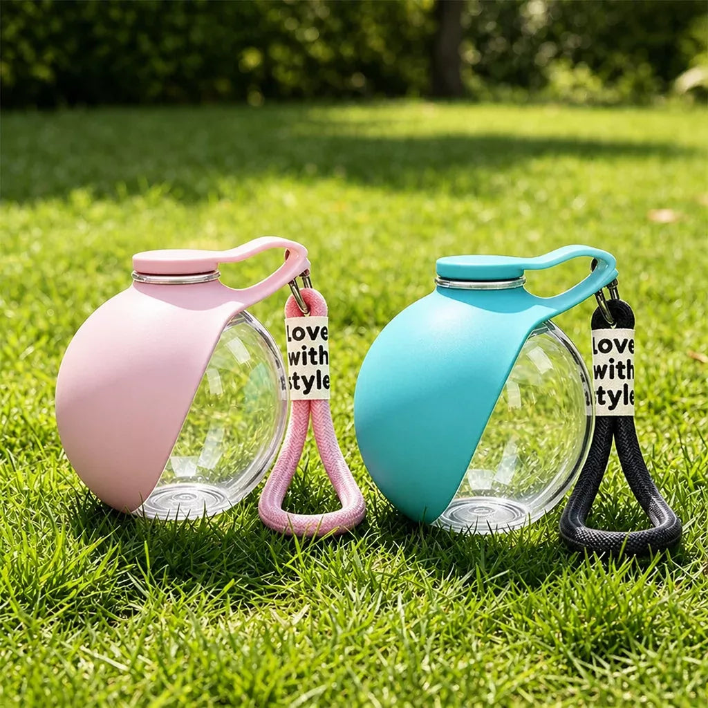 Portable Foldable Dog Water Bottle for Walks and Travel