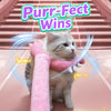 Plush Cat Teaser Wand Toy for Interactive Play