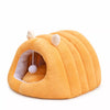 Semi-Enclosed Winter Cat Bed with Slipper-Style Tunnel