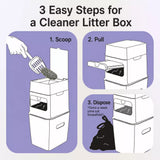 Covered Cat Litter Waste Bin