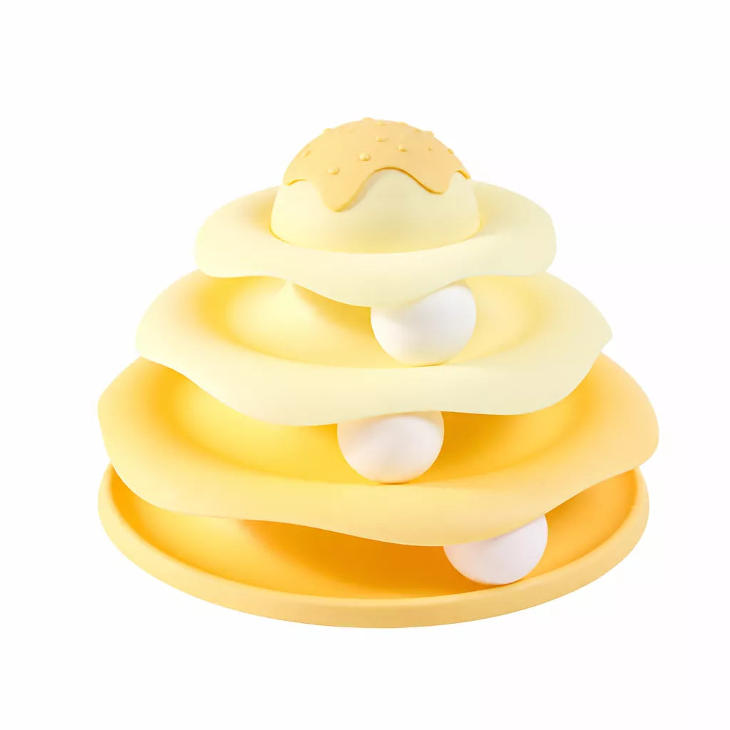 Interactive Cat Spinning Track Ball Toy