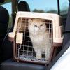 Plastic Travel Carrier for Cats and Small to Medium Dogs