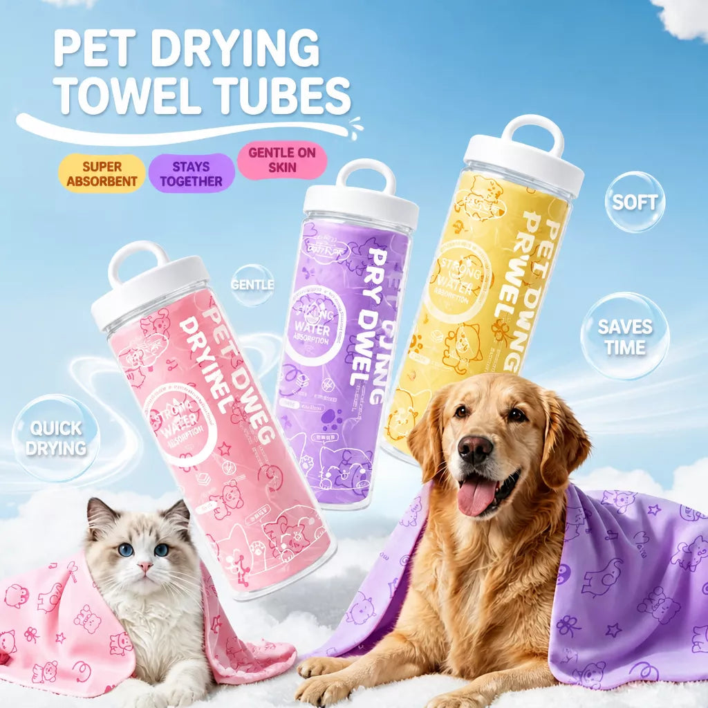 PVA Pet Bath Towel for Dogs and Cats
