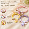 Adjustable Nylon Pet Collar with Wooden Accent and Bell