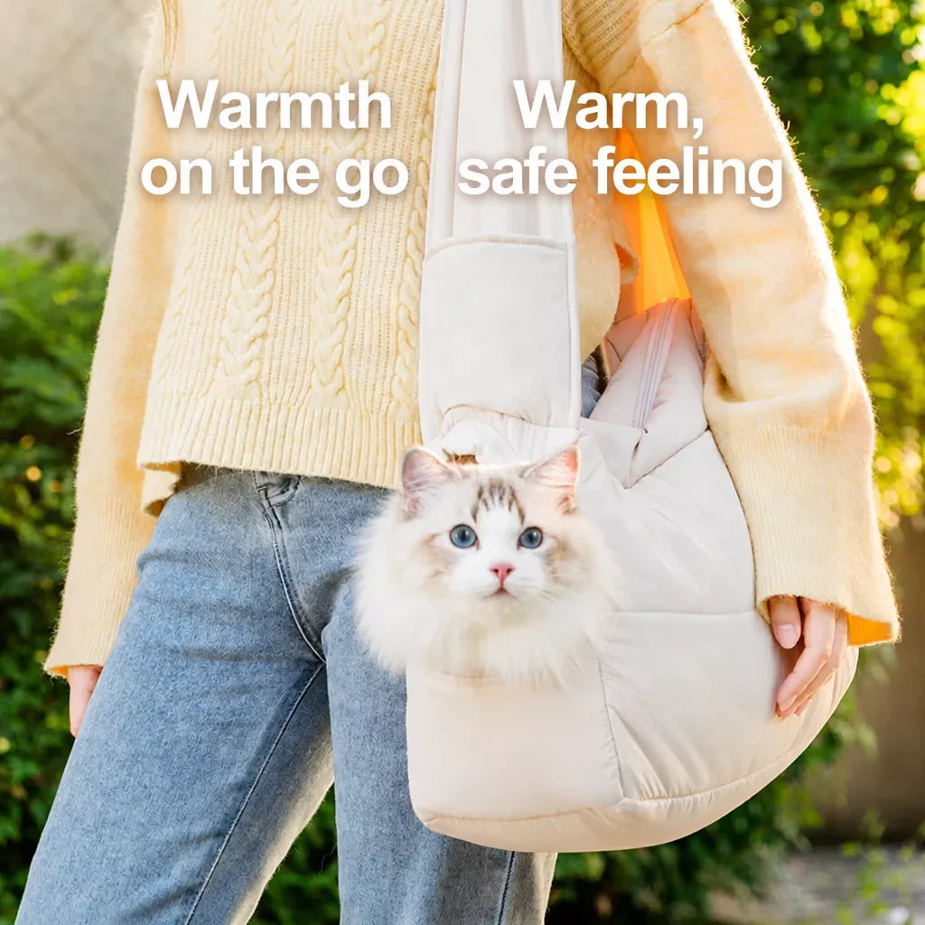 Nylon Pet Carrier Bag with Breathable Mesh for Cats & Dogs