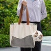 Canvas Crossbody Pet Carrier for Cats and Small Dogs