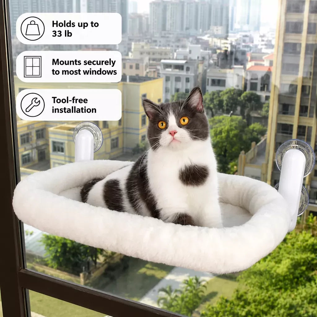 Cat Window Hammock with Suction Cup Mount