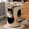 Sisal Barrel Cat Tree with Scratching Board