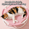 Round Cat Bed with Hammock-Style Resting Area