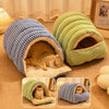Semi-Enclosed Cat & Small Dog Bed with Removable Design