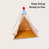 Semi-Enclosed All-Season Cotton-Linen Pet Bed for Cats and Small Dogs