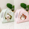 Washable Indoor Pet Tent Bed for Cats & Dogs