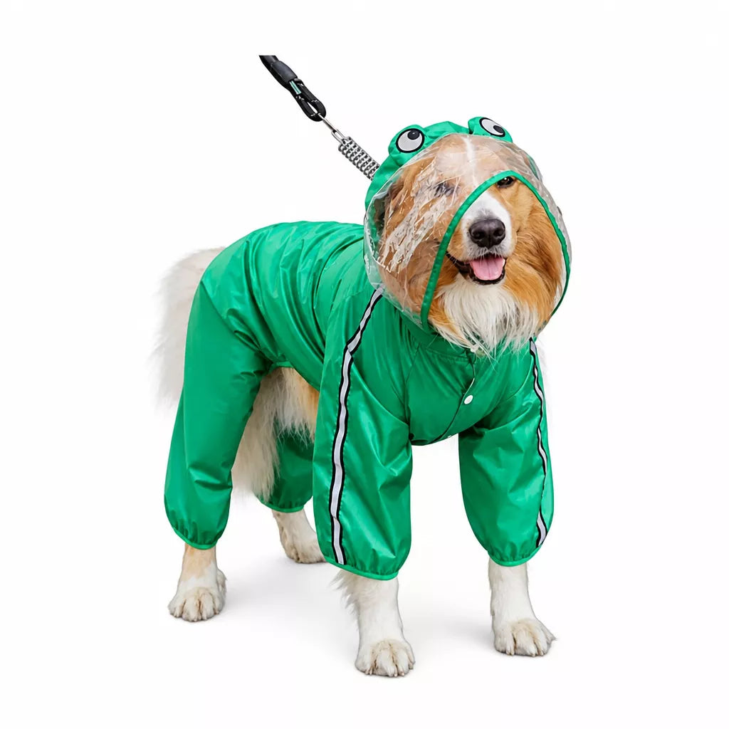 Full-Coverage Four-Leg Waterproof Raincoat for Dogs