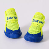 Nylon Knit Dog Shoes with Hook-and-Loop Closures