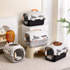 Portable Plastic Pet Carrier for Small Dogs and Cats