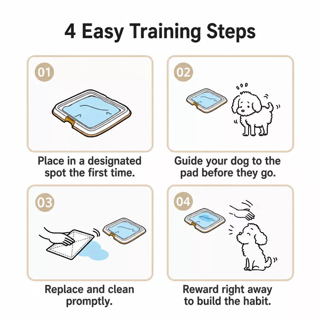 Flat Plastic Dog Potty Tray with Mesh Grate