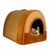 Enclosed Polyester Pet Bed House for Dogs and Cats