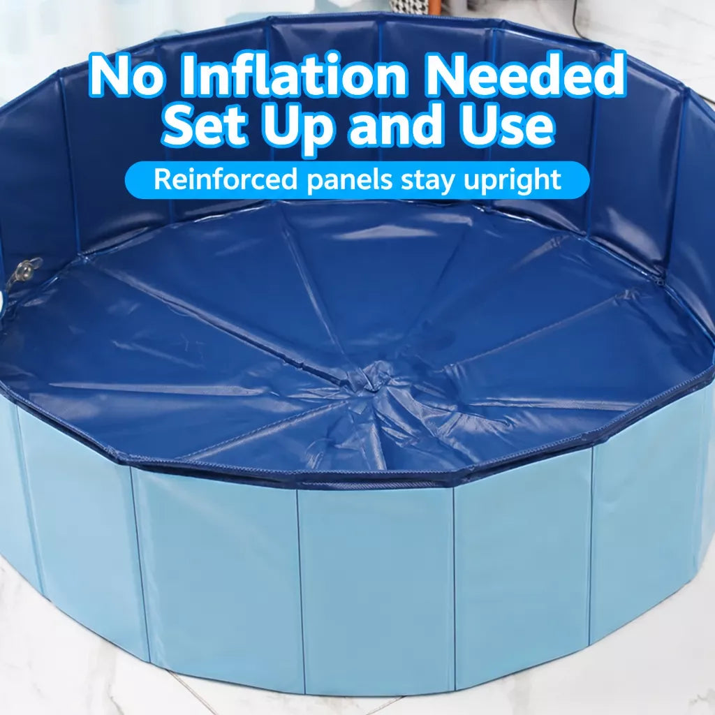 Foldable Pet Bath Basin for Dogs & Cats