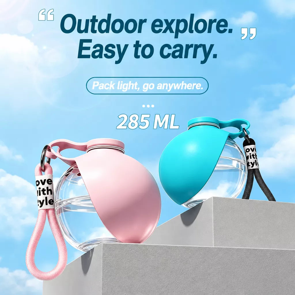 Portable Dog & Cat Water Bottle with Drinking Cup