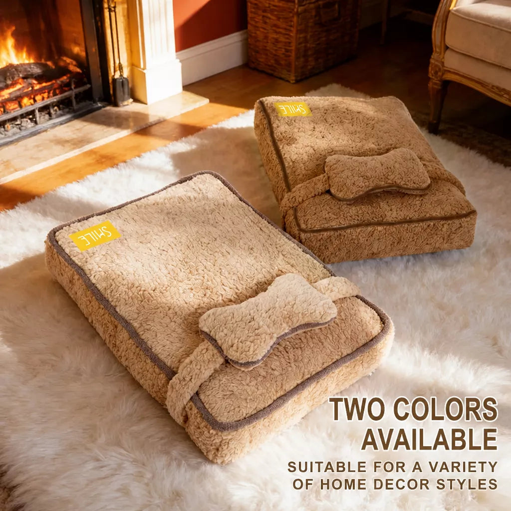 Plush Washable Pet Bed Mat