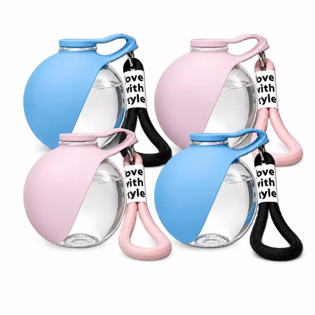 Portable Pet Water Bottle with Foldable Silicone Bowl