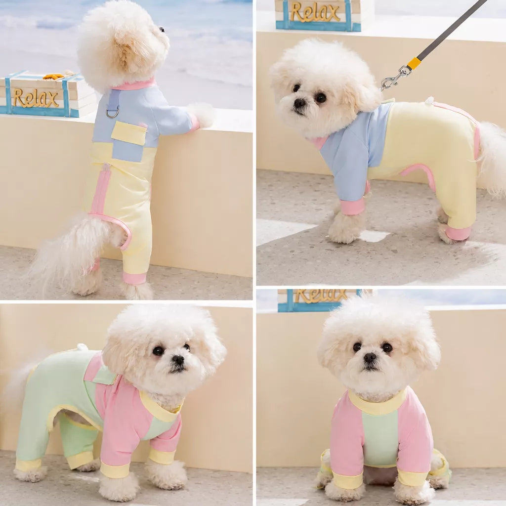 Lightweight Polyester Four-Leg Dog Summer Jumpsuit