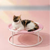 Round Elevated Pet Bed with Breathable Fabric