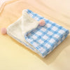 Cotton-Linen Pet Blanket Mat for Cats and Dogs