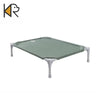Elevated Steel-Frame Pet Bed with Breathable Fabric