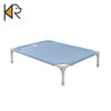Elevated Steel-Frame Pet Bed with Breathable Fabric