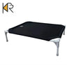 Elevated Steel-Frame Pet Bed with Breathable Fabric