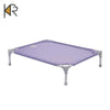 Elevated Steel-Frame Pet Bed with Breathable Fabric