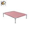 Elevated Steel-Frame Pet Bed with Breathable Fabric