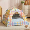 Semi-Enclosed Cat Tent Bed with Removable, Washable Design