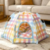 Semi-Enclosed Cat Tent Bed with Removable, Washable Design