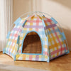Semi-Enclosed Cat Tent Bed with Removable, Washable Design