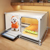 Indoor Iron Dog Crate with Separate Toilet Area
