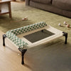Portable Mesh Pet Cot with Removable Cushion