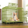 Reinforced Iron Dog Crate with Tray for Small Dogs