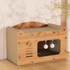 Corrugated Cardboard Cat Scratcher House with Hideaway