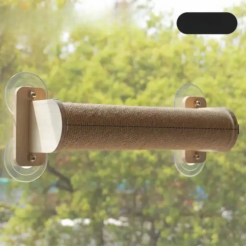 Window-Mounted Cat Perch with Space Pod