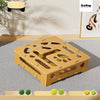 Interactive Cat Activity Box with Scratch Pad and Toy Balls