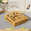 Interactive Cat Activity Box with Scratch Pad and Toy Balls