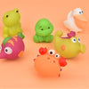 Rubber Bath Toy Set with Ocean Animal Figures