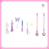 Retractable Cat Teaser Wand with Replaceable Toy Attachments