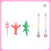 Retractable Cat Teaser Wand with Replaceable Toy Attachments