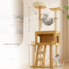 Multi-Level Cat Tree with Scratching Posts and Space Pod