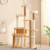 Multi-Level Cat Tree with Scratching Posts and Space Pod